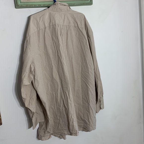 Rochester big and tall 5XL men’s button down long sleeve shirt micro check - Picture 4 of 4